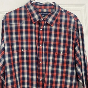 French connection plaid shirt size XL